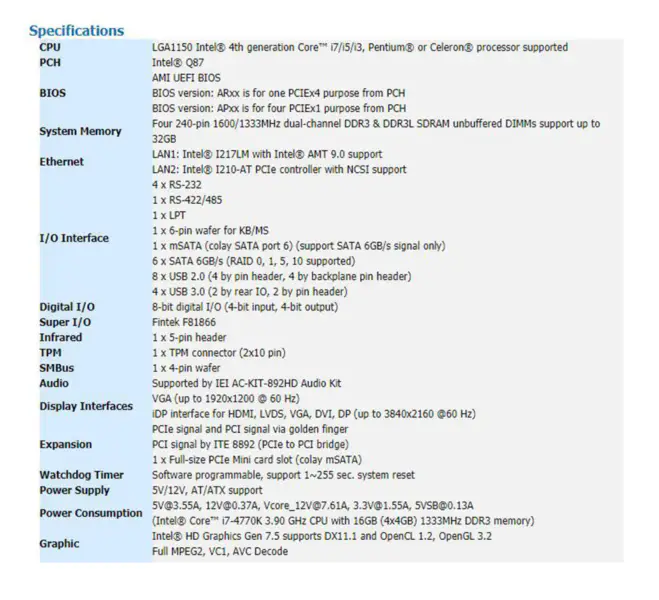 IEI PCIE-Q870-i2-R10 teollisuusemolevy Täysikokoinen PICMG 1.3 CPU-kortti