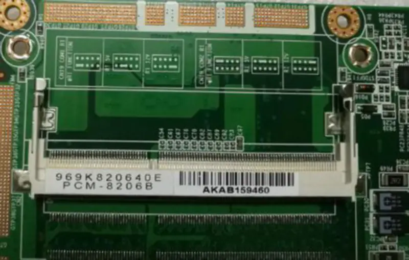 Advantech PCM-8206B REV.A1 19AK820620-02 969K820640E teollinen emolevy