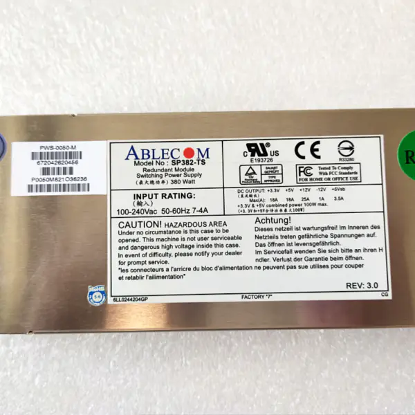 Ablecom PWS-0050-M SP382-TS kytkentävirtalähde