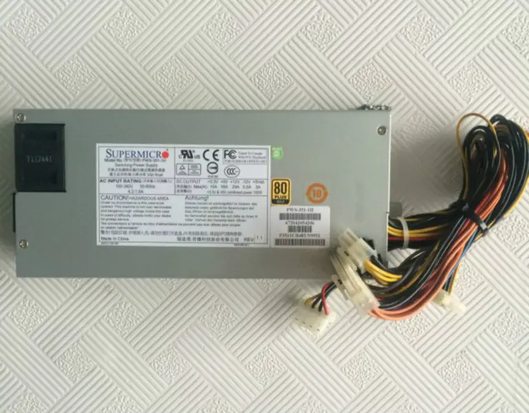 Supermicro PWS-351-1H 1U 350W palvelinvirtalähde