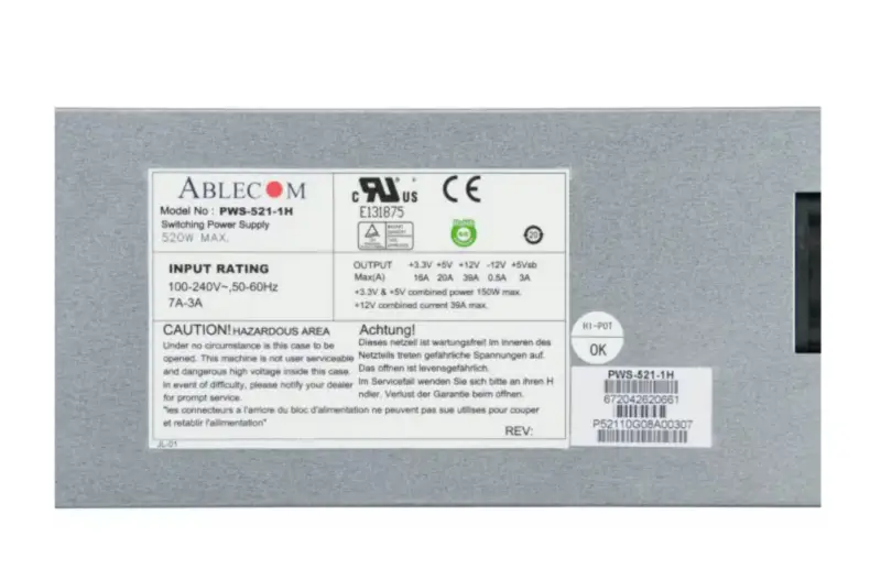 Supermicro PWS-521-1H Virtalähde