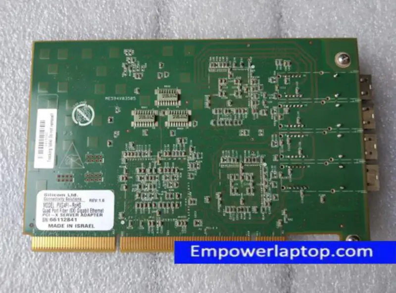 SILICOM PXG4FI NELIPORTAINEN kuitu(SX) Gigabit Ethernet PCI-X PALVELINADAPTERI ADAPTERI
