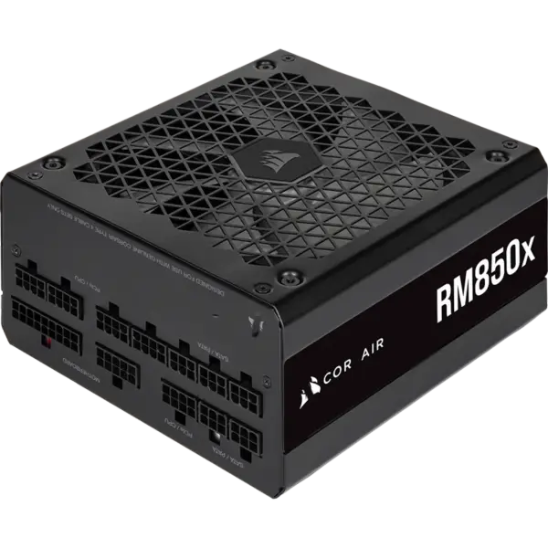 Cors Air virtalähteet yksiköt Psu Rm850x 850w Gold sertifiointi koko moduuli tuuletin Start-stop älykäs herätys Rps0124