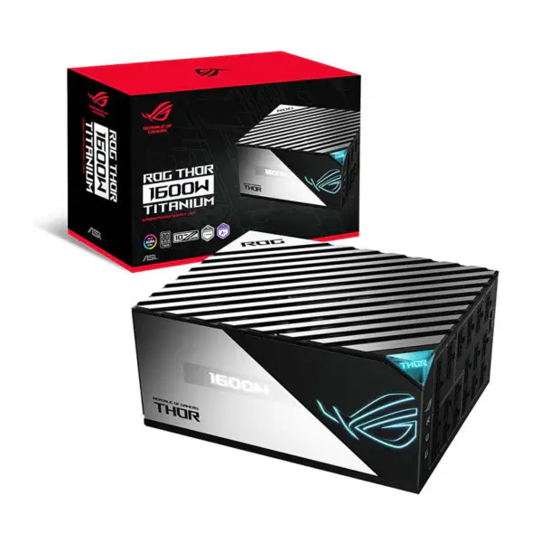 Asus virtalähteet Rog Thor 1600t Gaming Psu tietokoneen virtalähde tuki Rtx 4090 4080 Rog-thor-1600t-gaming