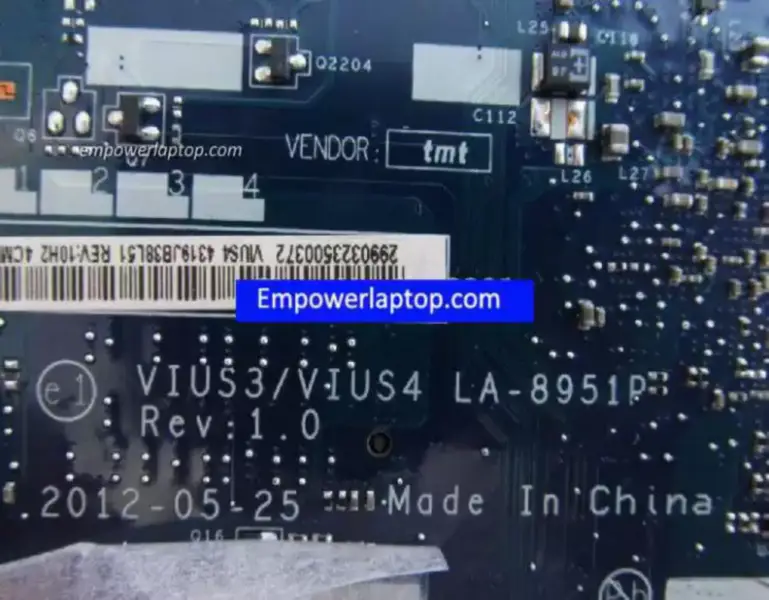 Lenovo IDEAPAD S400 LA-8952P 11SS90002932 emolevy