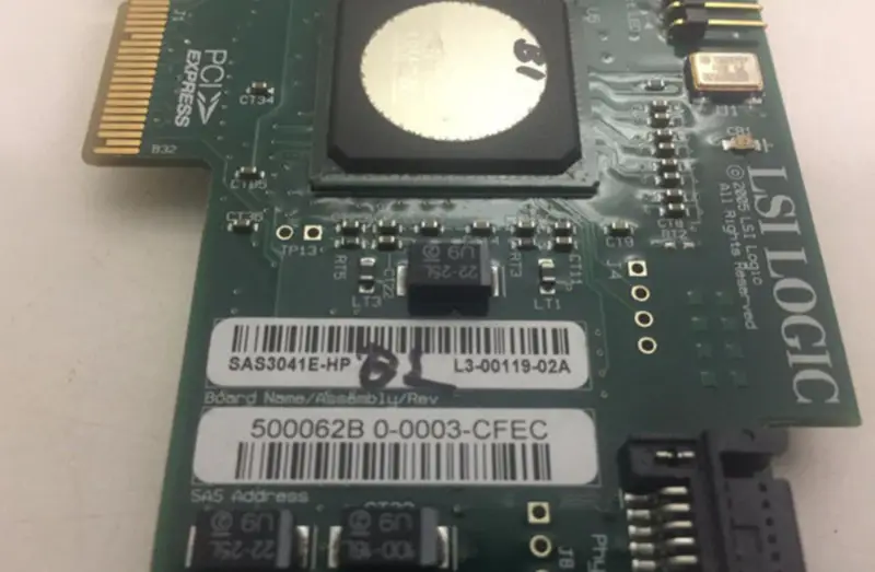 LSI SAS3041E-HP 4-porttinen PCI-E 4X SAS SATA2 SATA-monitoimikortti (PCI-E 4X SAS SATA)