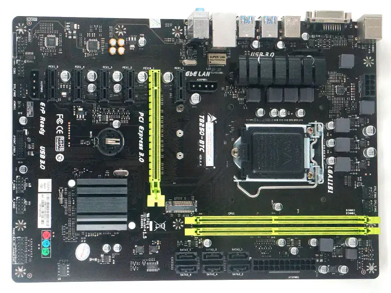 Biostar TB250-BTC emolevy TB250 LGA1151 6PCIE PC