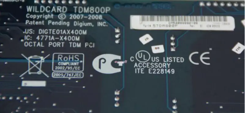 Digium TDM800P -emolevy