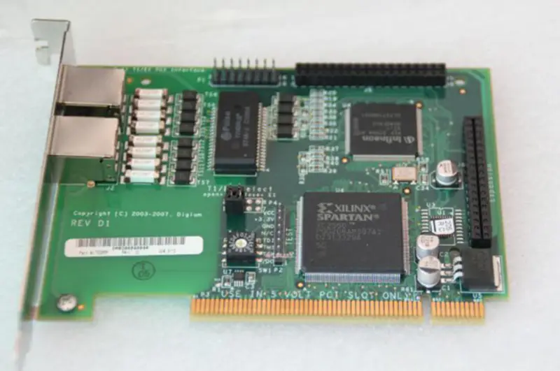 Digium Wildcard TE205P Dual Port ISDN PCI-kortti teollinen emolevy