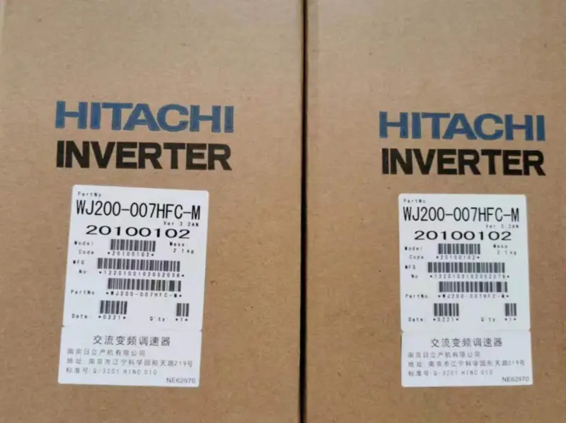 HITACHI INVERTTERI WJ200-007HFC-M 0.75KW UUSI