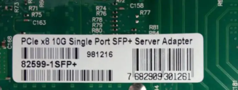 X520-DA1 E10G41BTDA OEM 10Gb Ethernet konvergoitu verkkosovitin
