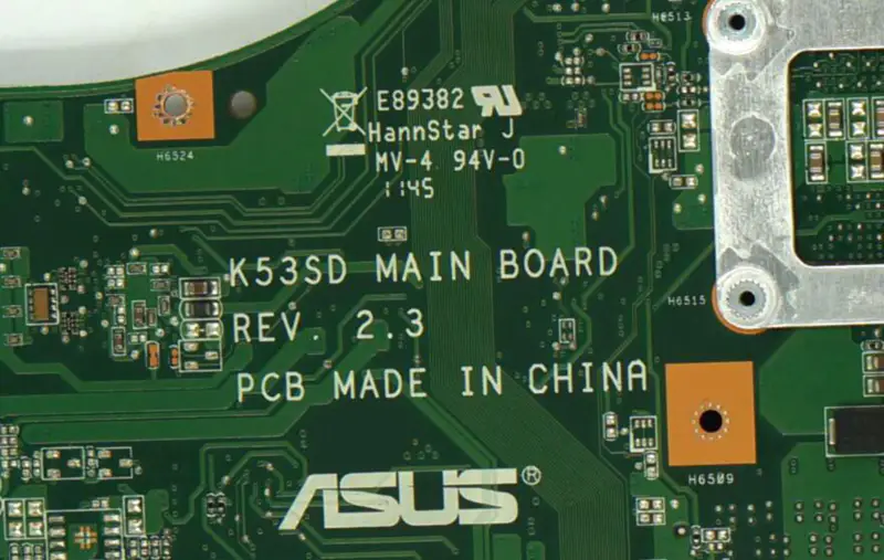 Asus X53E -emolevy