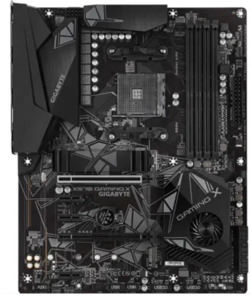 Gigabyte X570 GAMING X emolevy ATX AMD X570/M.2/DDR4/Double Channels/SSD/128G