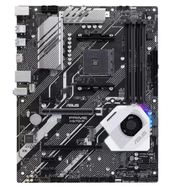Asus PRIME X570-P -emolevy AMD:n socket AM4 -kantaan