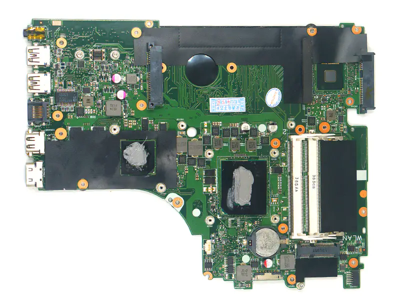 Asus A750J K750J K750JB X750JB -emolevy, jossa on GT740M 2GB:n tuki