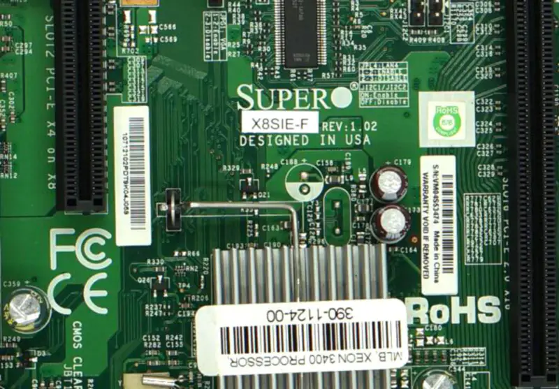 SuperMicro X8SIE-F LGA1156 Single Server -emolevy S3420 piirisarja 6 muistipaikkaa Dual Gigabit LAN