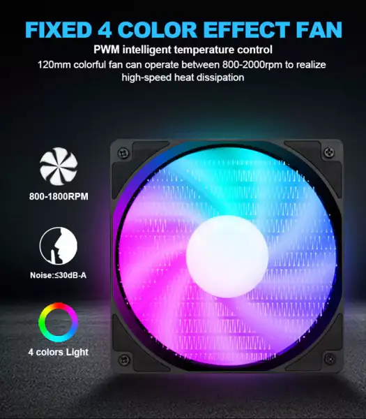 Sama 120mm jäähdytin Cpu Liquido Intel Cpu jäähdytin lämpötilalla Gaming tietokoneen nestejäähdytin