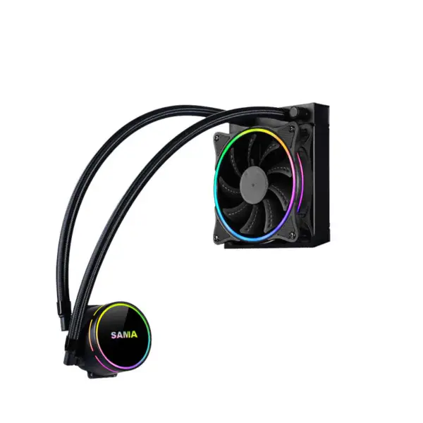 Sama 120mm jäähdytin Rainbow Pc Para Cpu Rgb nestejäähdytin lohko tietokoneen Cpu vedenjäähdyttimet