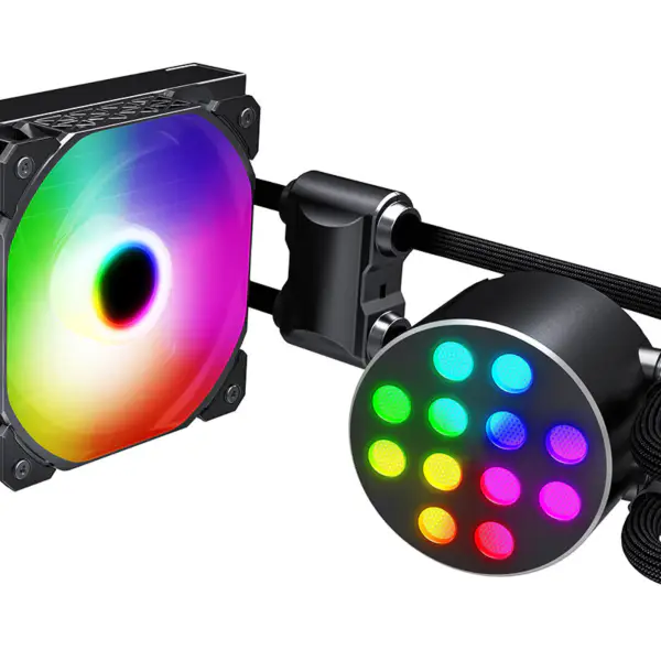 Sama 12cm Aio Cpu jäähdytin jäähdytin kupari näyttö vesi nestejäähdytys Pc Cpu jäähdytin Rgb hehkua alemman melun pumppu