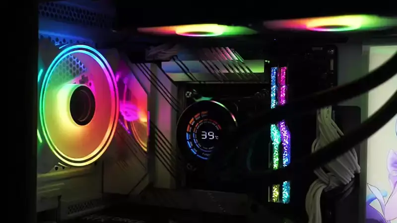 Sama 240mm Aio Cpu nestejäähdytysvesijäähdytyspaketti Pc-järjestelmä Lcd-näyttöön