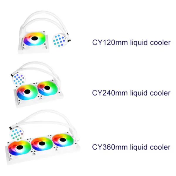 Sama 240mm jäähdytin Rainbow Pc Para Cpu Rgb nestejäähdytin lohko Tietokone Cpu vesijäähdyttimet ja jäähdytys tuuletinjärjestelmät Pc Cpu:lle