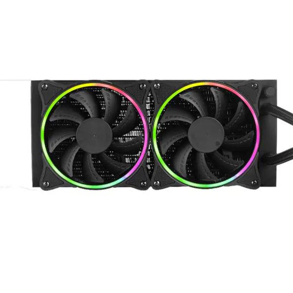 Sama 24cm Aio Cpu jäähdytin jäähdytin kupari vesi neste jäähdytys Pc Cpu jäähdytin Rgb Glow