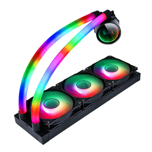 Sama 360 Lga1200 Lga1700 Lga 2011 Musta vesijäähdytys Pc-jäähdytin Watercoole Cpu jäähdytysvesi jäähdytysvesi Heatsink järjestelmä Pc Case jäähdytykseen