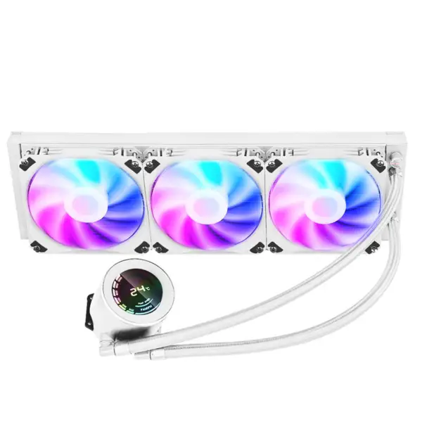 Sama 36cm Aio Cpu jäähdytin jäähdytin kupari näyttö vesi nestejäähdytys Pc Cpu jäähdytin Rgb hehkua tietokoneen lämpötilanäytöllä