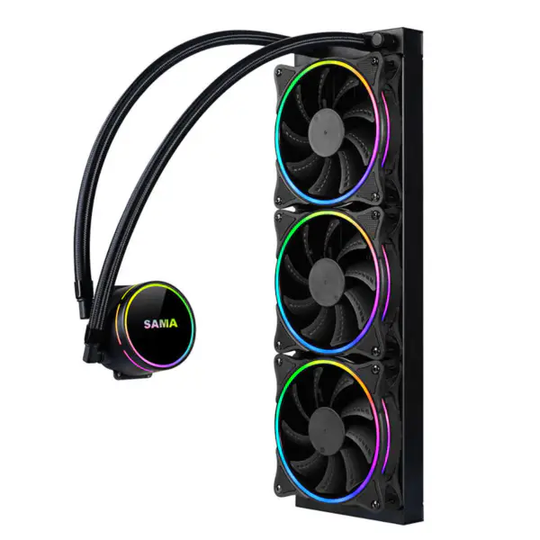 Sama 36cm Aio Cpu jäähdytin jäähdytin kupari vesi neste jäähdytys Pc Cpu jäähdytin Rgb Glow
