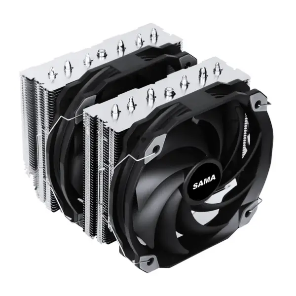 Sama 6 Heatpipes 140mm Dual Tower Dual jäähdytys tuuletin lämmön vaihdin Air Cooler Twin Tower Cpu jäähdytin Pc tapauksessa
