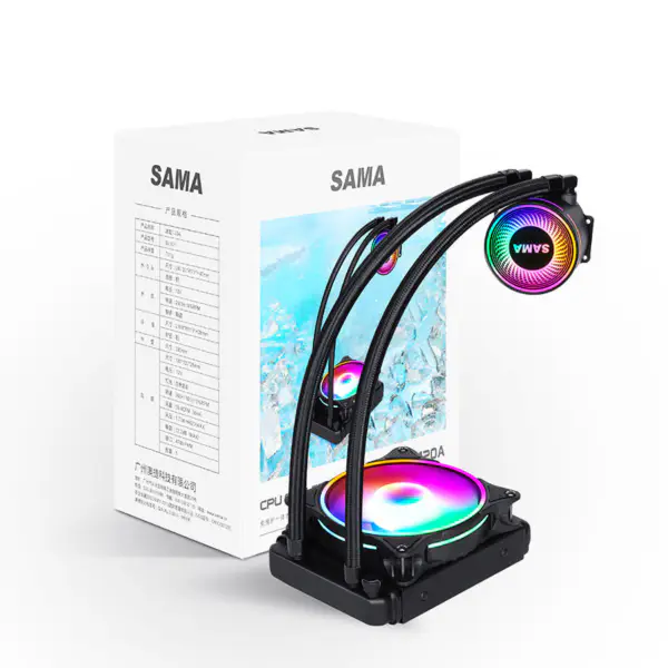 Sama Aio Cpu 120mm jäähdytin Heatsink neste Rgb jäähdytin Cpu veden jäähdytys jäähdytin Pc Gaming