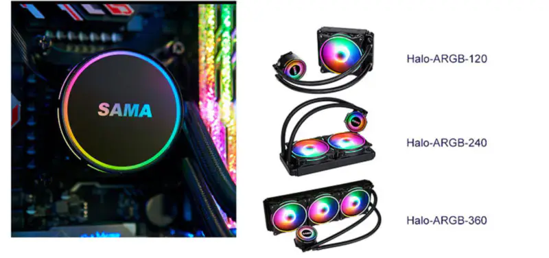 Sama Aio Cpu 120mm jäähdytin Heatsink neste Rgb jäähdytin Cpu veden jäähdytys jäähdytin Pc Gaming
