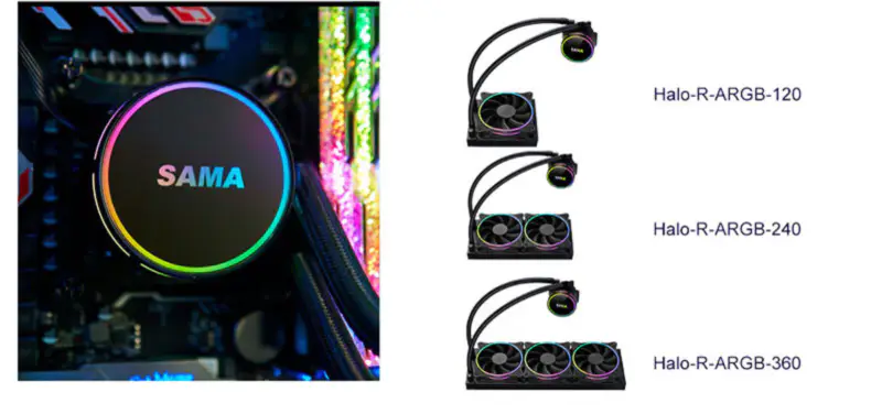 Sama Aio Cpu 240mm jäähdytin Heatsink neste Rgb jäähdytin Cpu veden jäähdytys jäähdytin Pc Gaming