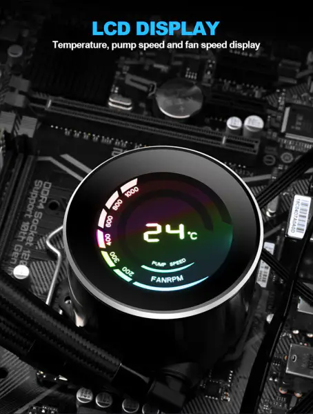Sama alumiini evät Heatsink vesi jäähdytys ilma jäähdytin värikäs tuuletin kanssa
