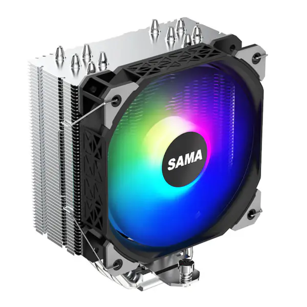 Sama Am4 Am5 Cpu ilmajäähdyttimet 5 Electroplate lämpöputket prosessorin jäähdytys 115x/1366/1200/2011/2066/1700 ilmajäähdytin