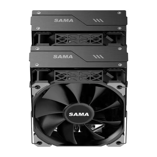 Sama Am4 Am5 Cpu Heatsink Cooler Vahva toiminnallinen tuuletin Double Fan Cooler Cpu-prosessorin jäähdytysjärjestelmä