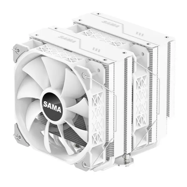 Sama Am4 Am5 Cpu Heatsink Cooler Vahva toiminnallinen tuuletin Double Fan Cooler Cpu-prosessorin jäähdytysjärjestelmä