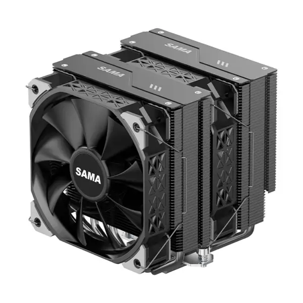Sama Am4 Am5 Cpu Heatsink Cooler Vahva toiminnallinen tuuletin Double Fan Cooler Cpu-prosessorin jäähdytysjärjestelmä
