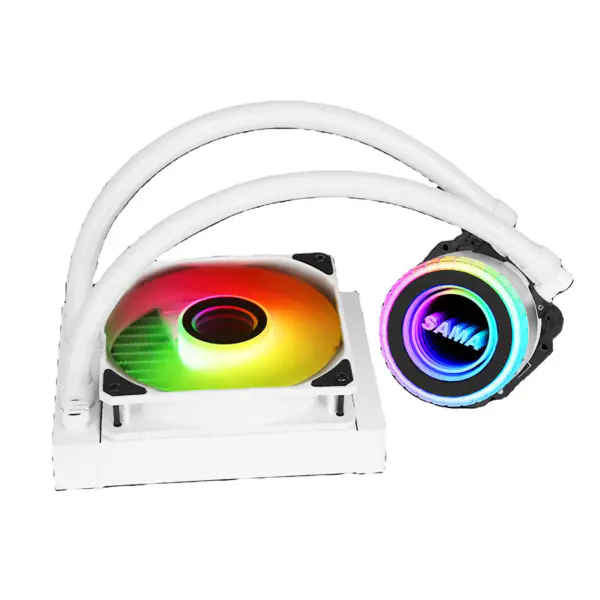 Sama Argb Coloful 120mm jäähdytin valkoinen Pc Cpu vedenjäähdytin