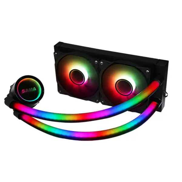 Sama Argb Infinity Mirror tuulettimet 240mm kupari jäähdytin All In One Cpu vesijäähdytys Cpu nestejäähdytin Intel Amd:lle