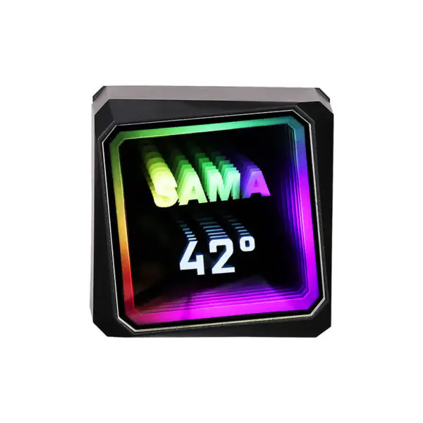 Sama Mukautettava logo vedenjäähdytin 45.1cfm-90.3cfm jäähdytin lämmönhukka suorituskyky Cpu jäähdytys tuuletin
