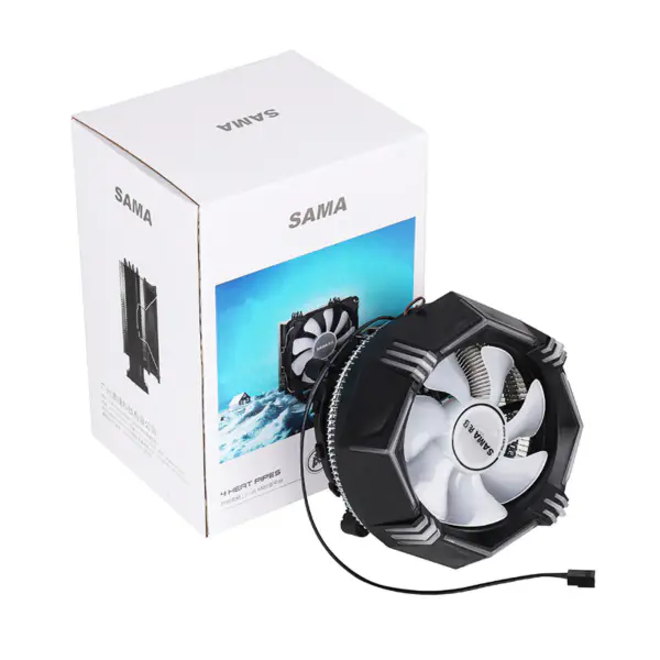 Sama 12v Rgb Cpu ilmajäähdytin tietokoneen tapauksessa