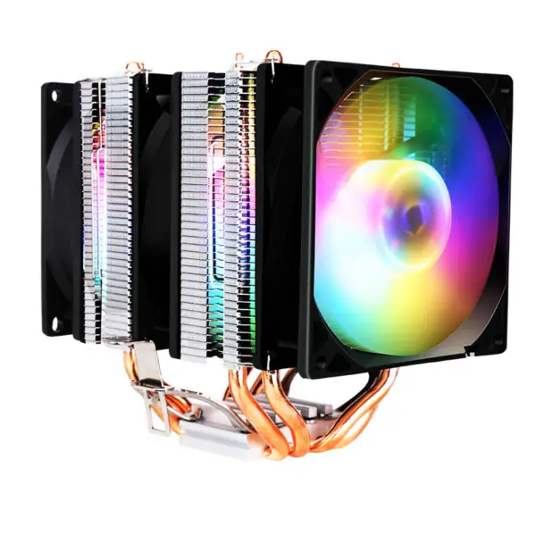 Sama Color Intel 775/115x/1700 4 lämpöputkea kolminkertaiset Pwm-tuulettimet Cpu Cooler Frgb Gaming Pc: lle