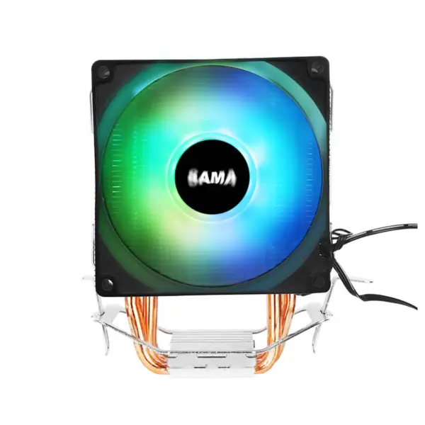 Sama 3 musta lämpö putket Cpu ilma jäähdytin kannettavan tietokoneen Cpu jäähdytin 35.07cfm Argb vaikutus Cpu jäähdytin