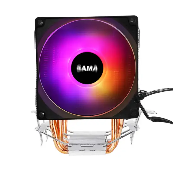 Sama 3 musta lämpö putket Cpu ilma jäähdytin kannettavan tietokoneen Cpu jäähdytin 35.07cfm Argb vaikutus Cpu jäähdytin