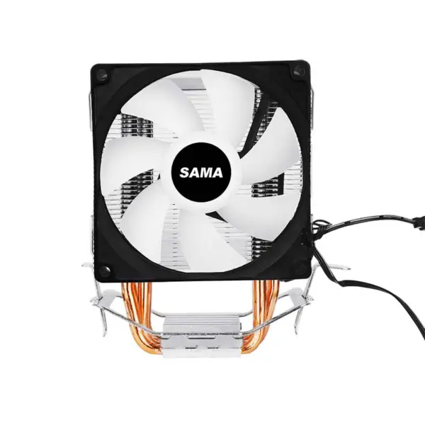 Sama 3 musta lämpö putket Cpu ilma jäähdytin kannettavan tietokoneen Cpu jäähdytin 35.07cfm Argb vaikutus Cpu jäähdytin