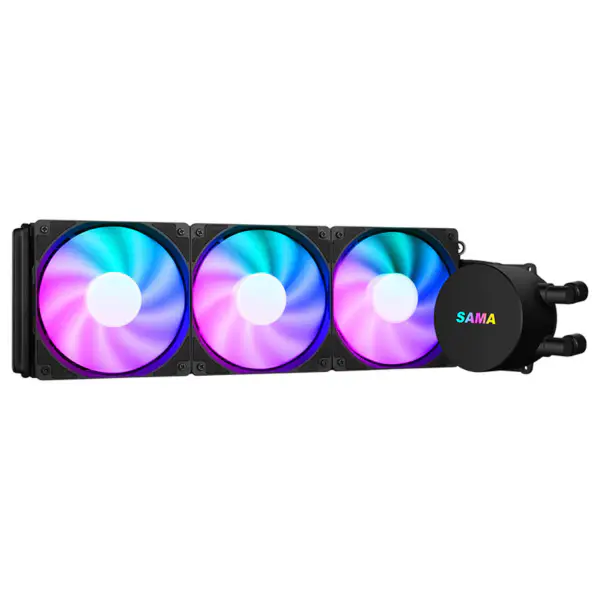 Sama Coloful tuuletin valkoinen vedenjäähdytin Pc tapauksessa