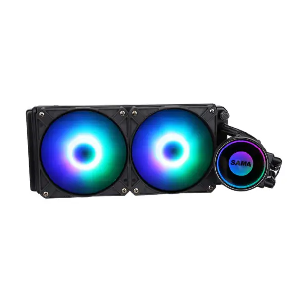 Sama 240 Valkoinen Infinity Mirror Design Rainbow Osoitteellinen Rgb Aio Cpu vesi nestejäähdytys tuuletin jäähdytin jäähdytin