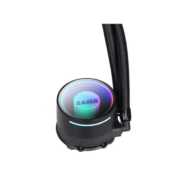 Sama 240 Valkoinen Infinity Mirror Design Rainbow Osoitteellinen Rgb Aio Cpu vesi nestejäähdytys tuuletin jäähdytin jäähdytin