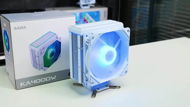 Sama Musta musta sateenkaari Rgb Gaming tietokone jäähdytys jäähdytin lämpöputki prosessori ilma jäähdytys Cpu ilma jäähdyttimet 4 kupari putken kanssa